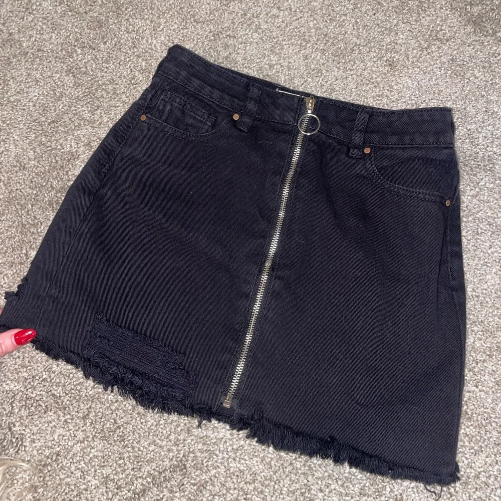 Pacsun Black Denim Mini Skirt - Picture 4 of 5